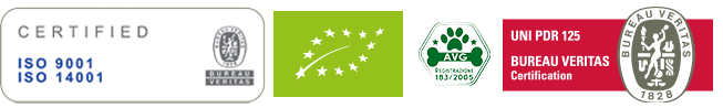 AVG è un' azienda certificata ISO 9001 - 14001, BIO e PET